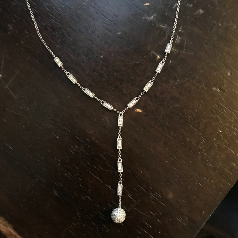 Silver Lariat Necklace